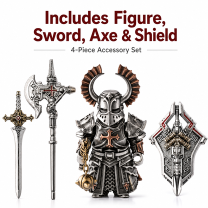 ⚔️ Magnetic Detachable Armored Knight Action Figure with Modular Wings & Weapons 🛡️