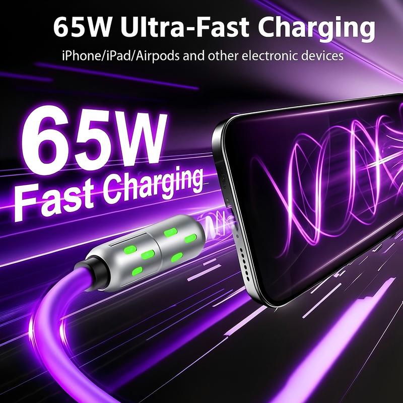 🎉 Buy 1 Get 1 Free! 6.6FT 4-in-1 Fast Charging USB Cable (USB-A/Type-C/Lightning) Aluminum
