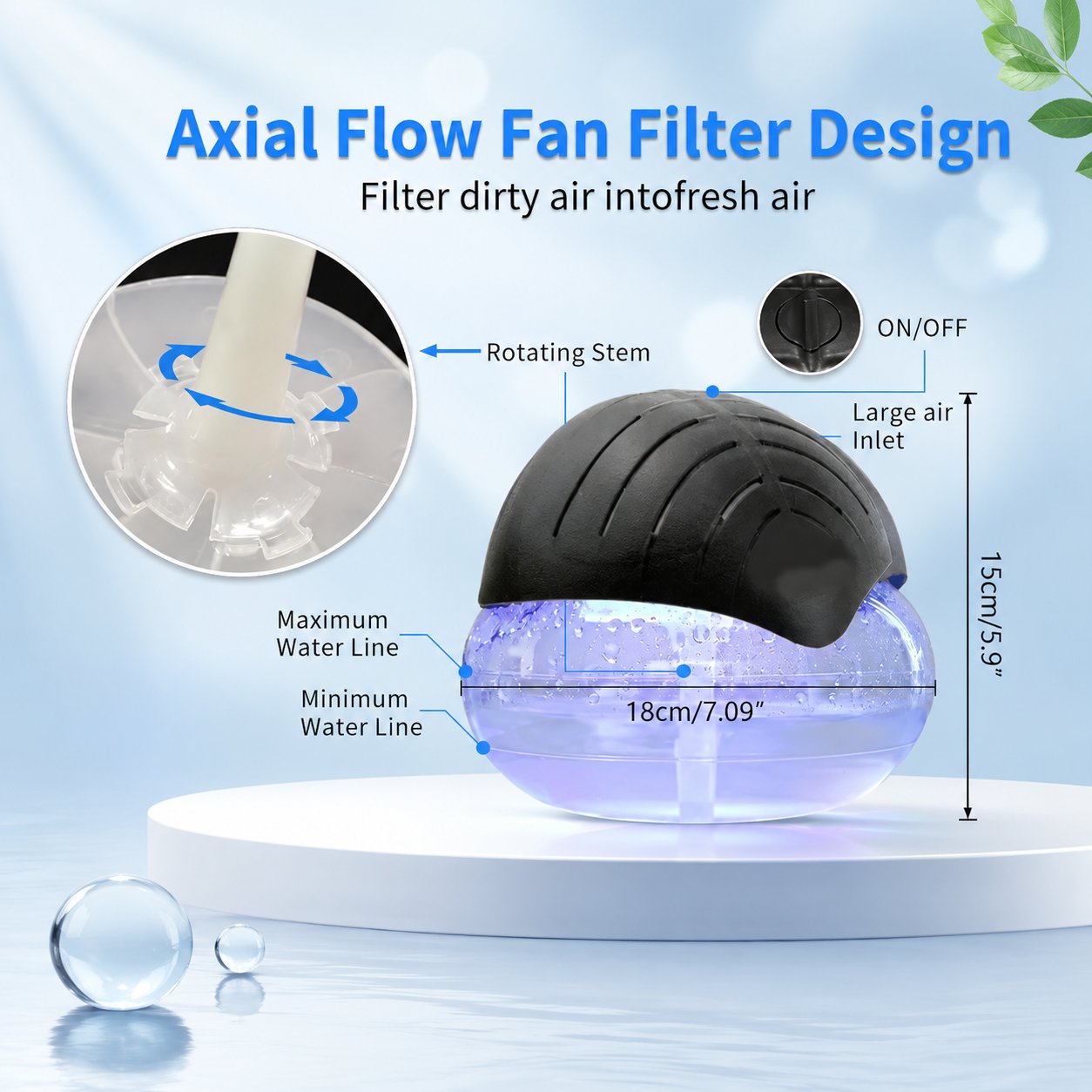 Air Purifier & Aromatherapy Diffuser