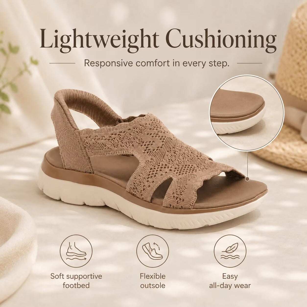 Slip-ins Summits Crochet Knit Sandals