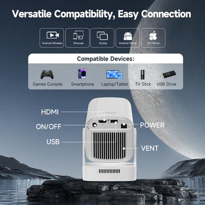 Magcubic HY310 Mini Projector – Auto Focus, Native 1080P (4K Support), Voice Control 🎬✨