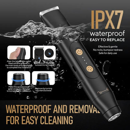 Electric Groin Hair Trimmer for Men,Nose Hair Trimmer