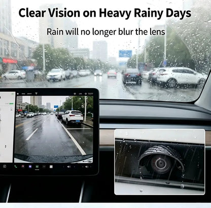 🌧️ Car Backup Camera Rain Shield – Soft PVC Camera Visor 🚗