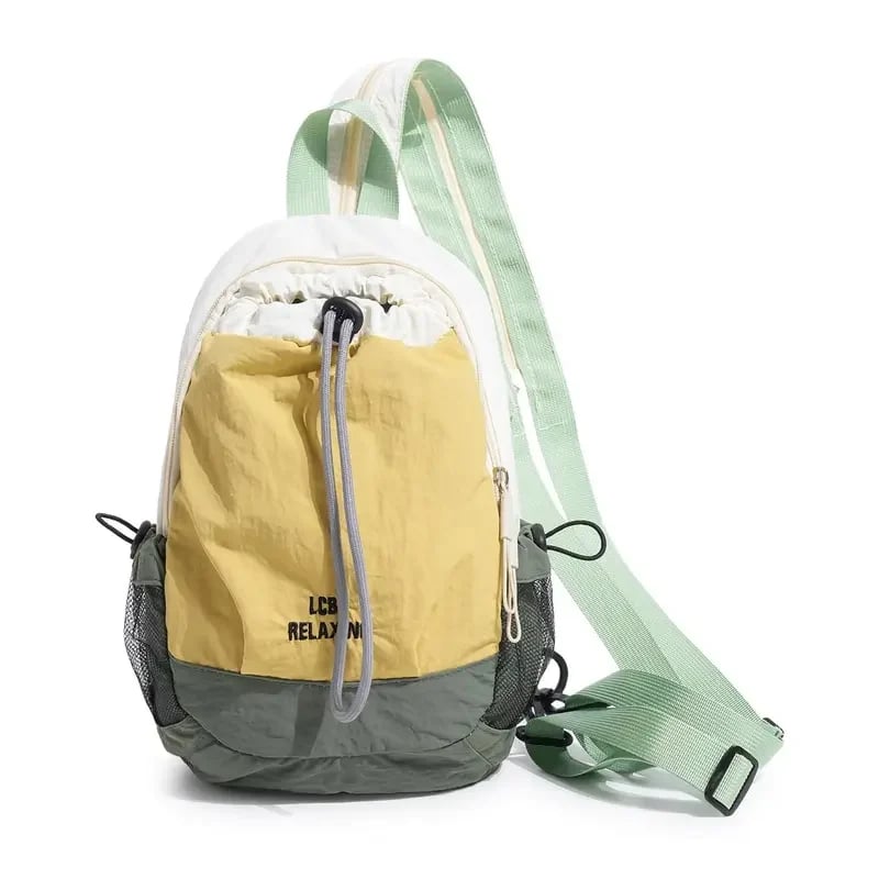 🎒Unisex Lightweight Color Block Nylon Mini Backpack – Compact & Water-Resistant Daypack for Every Adventure! 🌈🚶‍♂️