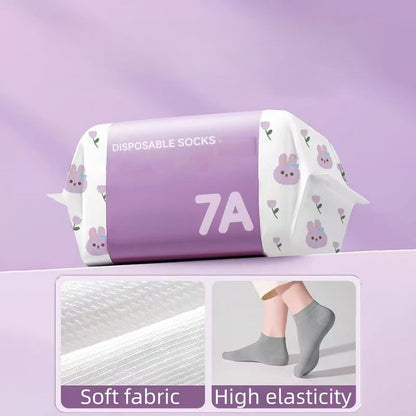 🎉Hot Sale- 50% OFF🔥Unisex Disposable Travel Socks – 5 Pairs Pack