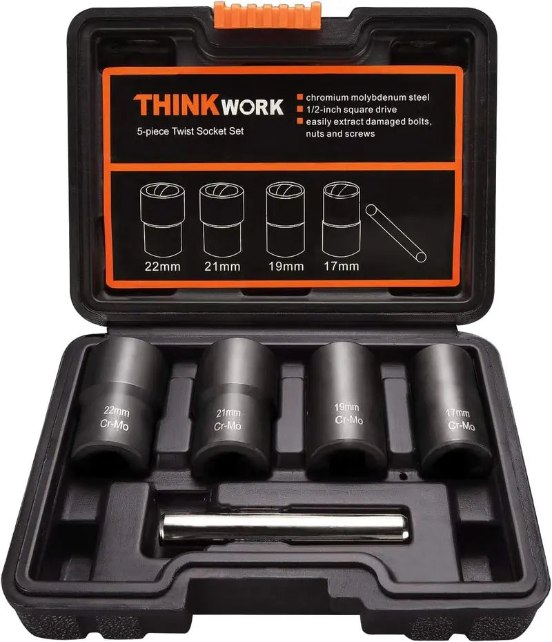 Lug Nut Remover, 5 Counts Wheel Lock Removal Kit