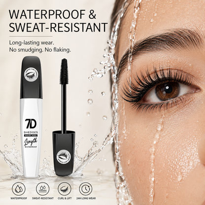 ✨ 2-Pack 7D Silk Fiber Mascara – Waterproof Lengthening & Volumizing Black Mascara
