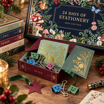 🎄 24-Day Stationery Advent Calendar 2026 – Christmas Gift Set 🎁