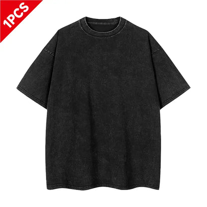 Vintage Washed Oversized T-Shirts – 4-Pack