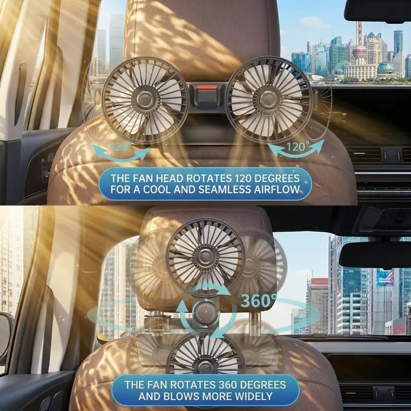 Car Seat Fan Summer Essential
