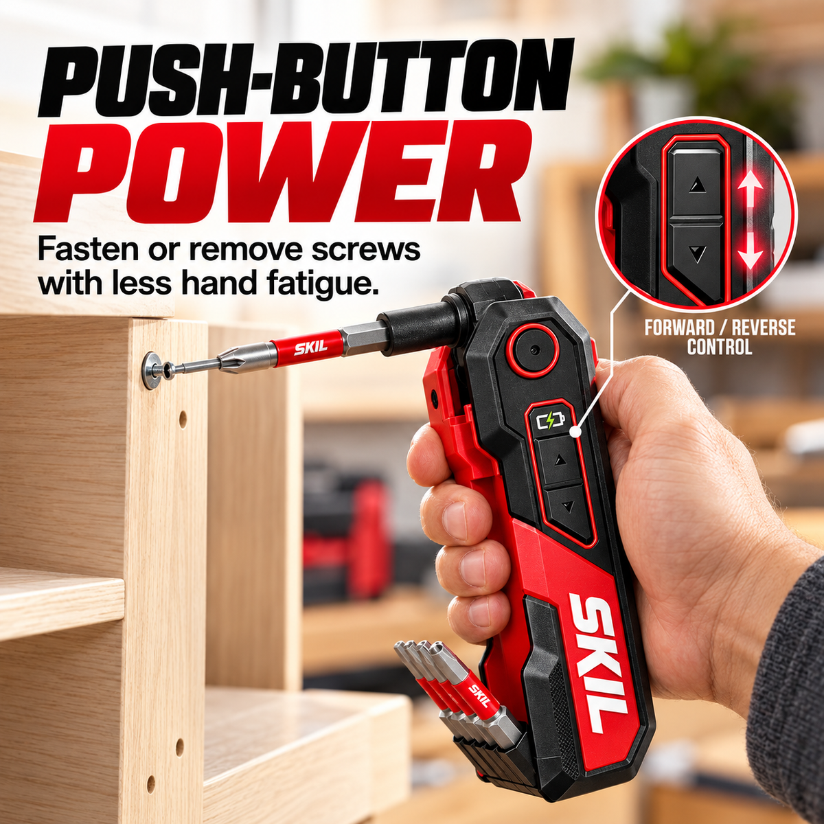 🔧Rechargeable Powered Folding Hex Key – 3-Angle Electric Driver with 11-Piece Bit Set
