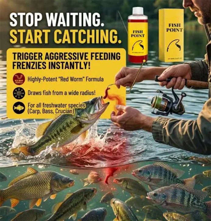 🎣 Concentrated Fish Attractant Liquid – 🐟Fast-Acting Red Worm Formula