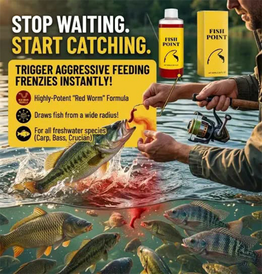 🎣 Concentrated Fish Attractant Liquid – 🐟Fast-Acting Red Worm Formula