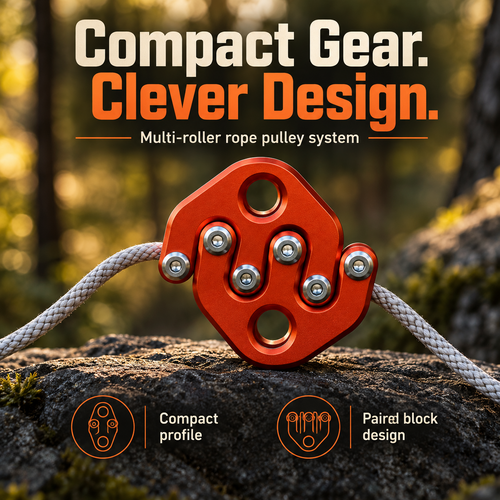 🧗 RopeMaster™ Compact Climbing Pulley ⚙️