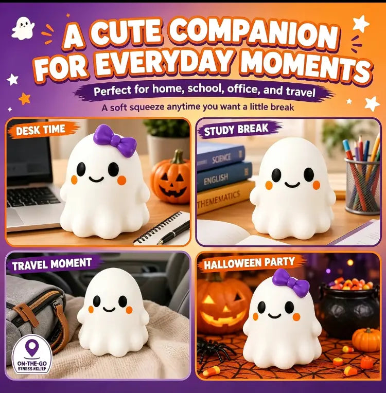 Ghost Squishy Stress-Relief Fidget Toy