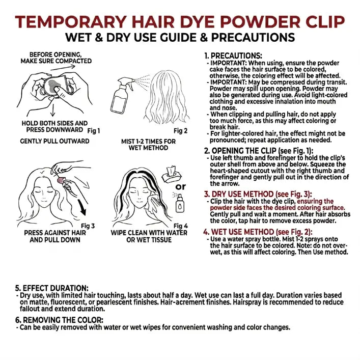 12 Bold Vibrants Temporary Hair Chalk Dye