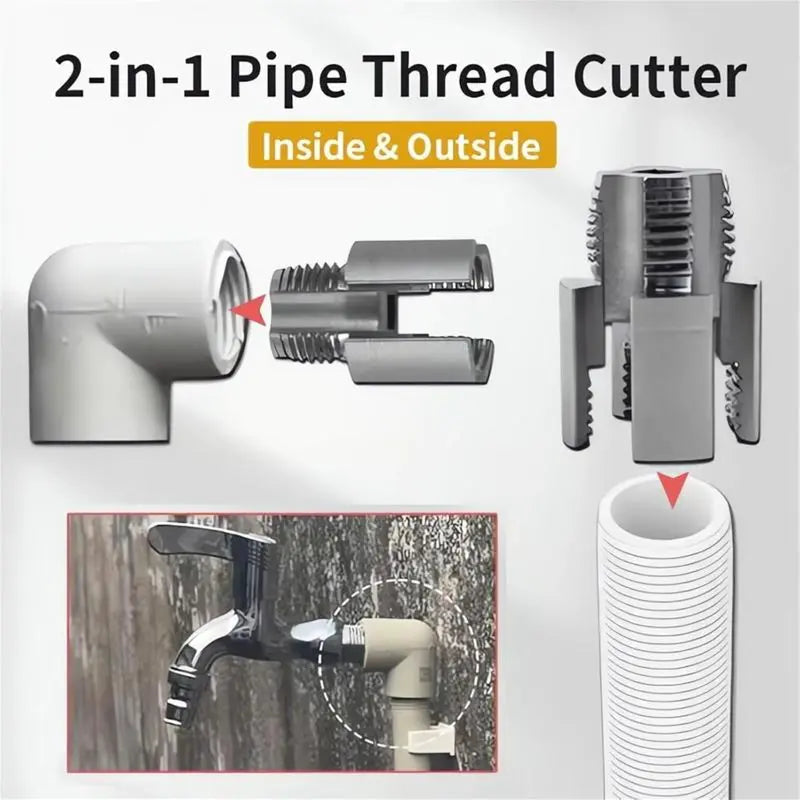 1/2'' 3/4'' PVC Pipe Thread Cutting Tool