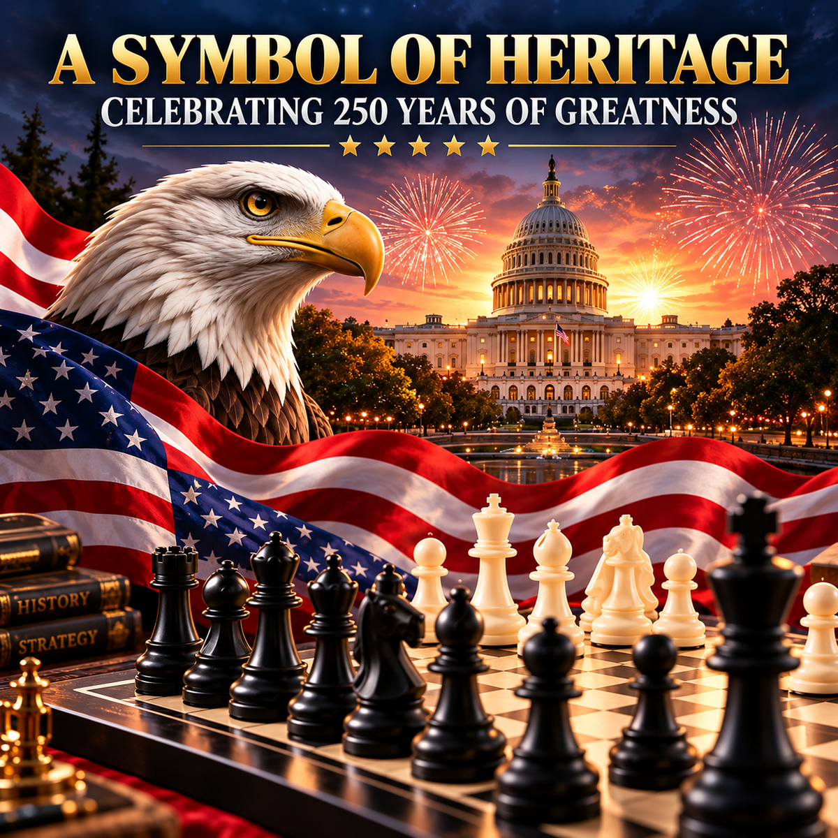 🎁250th Anniversary Special Edition Chess Set