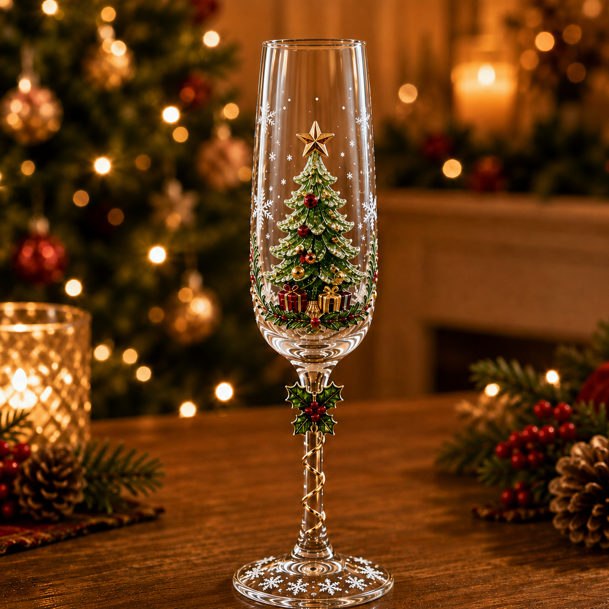 🎁Christmas Magic Champagne Glass Collection✨