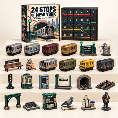 🚇 24 Stops of New York – Subway Mystery Advent Calendar 🗽(✨Buy 2 Free Shipping)