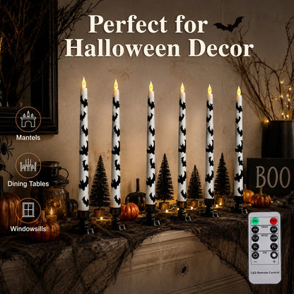 🦇 Spooky Bat Candles That Glow Like Real Flames — Without the Fire 🕯️✨