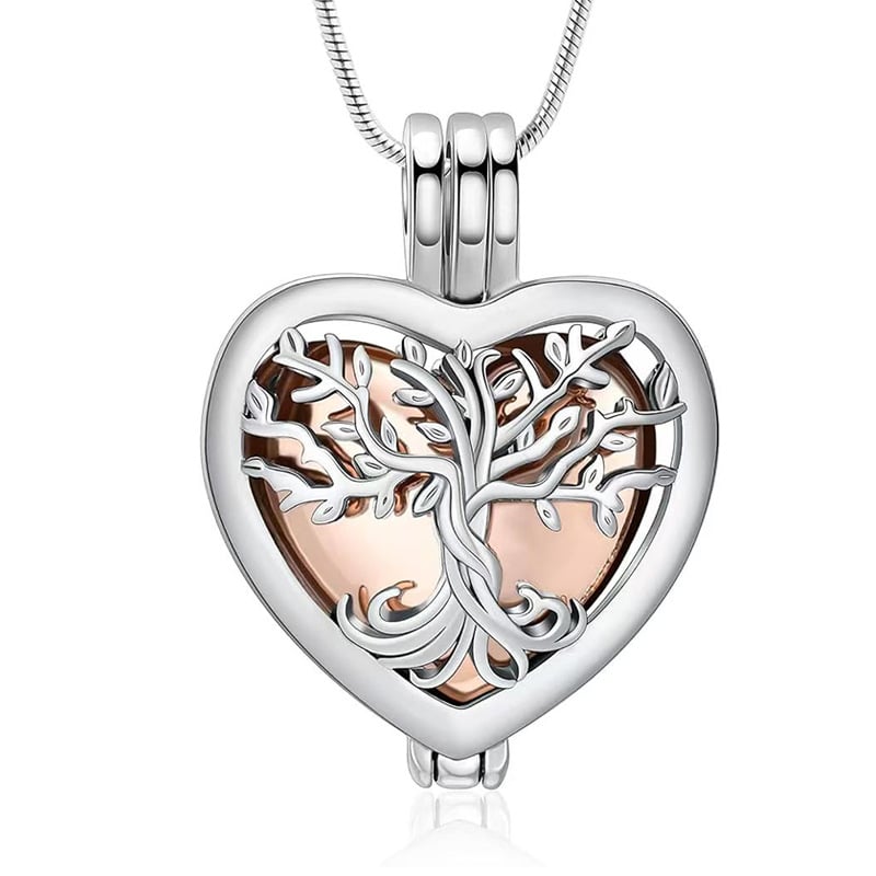 🌓Last Day 49% OFF-🌳❤️Heart Tree of Life Cremation Memorial Pendant | symbolizing the eternal continuity of life and love.