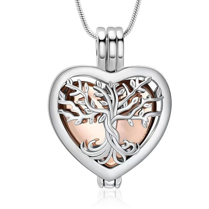 🌓Last Day 49% OFF-🌳❤️Heart Tree of Life Cremation Memorial Pendant | symbolizing the eternal continuity of life and love.
