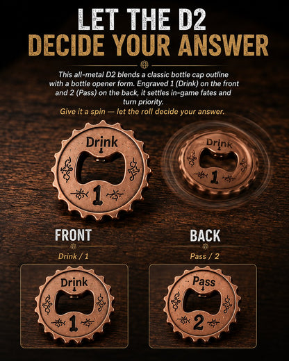 🍺 Metal Beer Bottle Dice Set – The Ultimate RPG Dice Collection 🎲