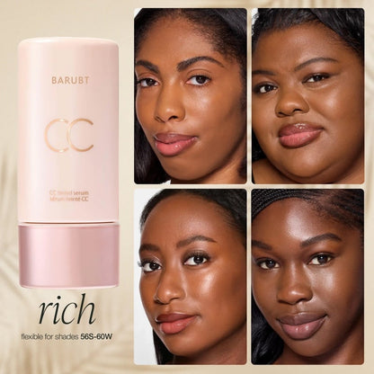 Summer skin essentials — — - CC color-correcting tinted serum + creaseless SPF 30 mineral setting powder