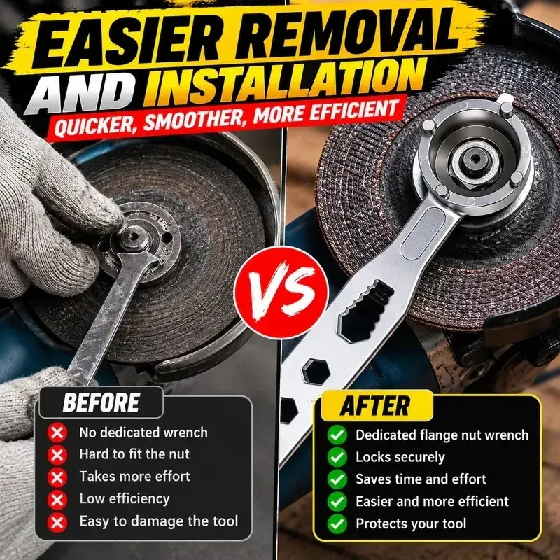 🔥LAST DAY 49% OFF - 🛠️🔧4‑Prong Multifunctional Angle Grinder Wrench