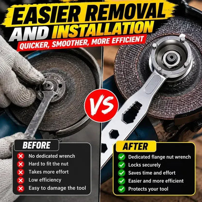 🔥LAST DAY 49% OFF - 🛠️🔧4‑Prong Multifunctional Angle Grinder Wrench