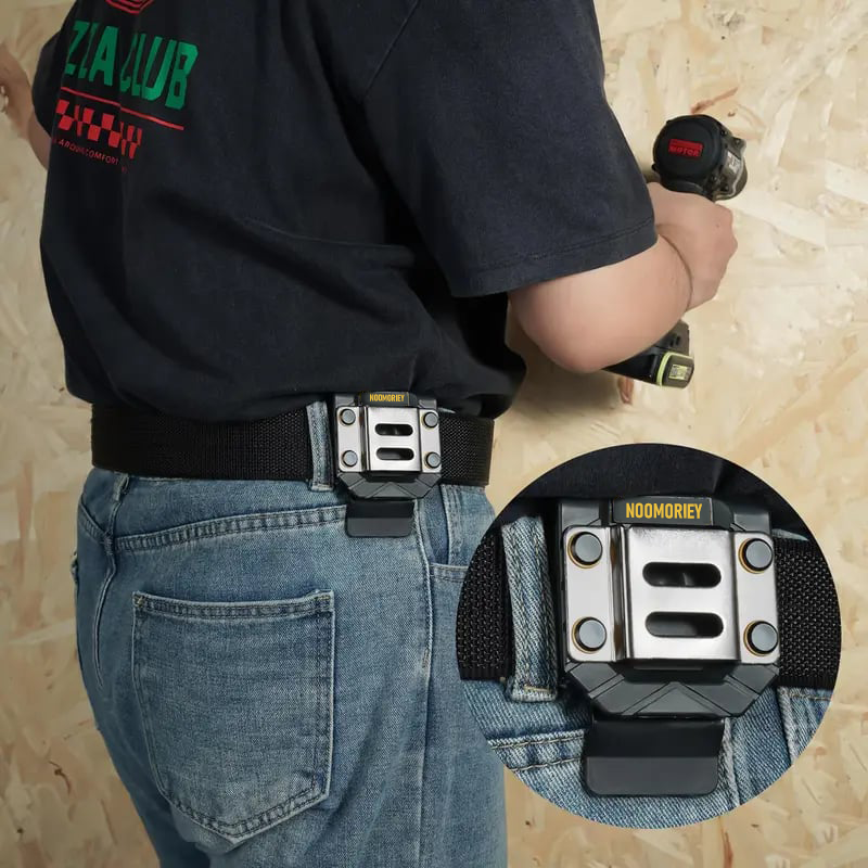 🔥[49% OFF]Drill Holder Belt Clip | Heavy-Duty & Hands-Free | Instant Tool Access for Pros