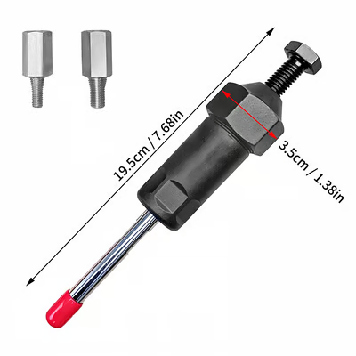 Heavy-Duty Grease Fitting Cleaner – 600 PSI High-Pressure Grease Gun Unclogging Tool with M6/M8/M10 Adapters
