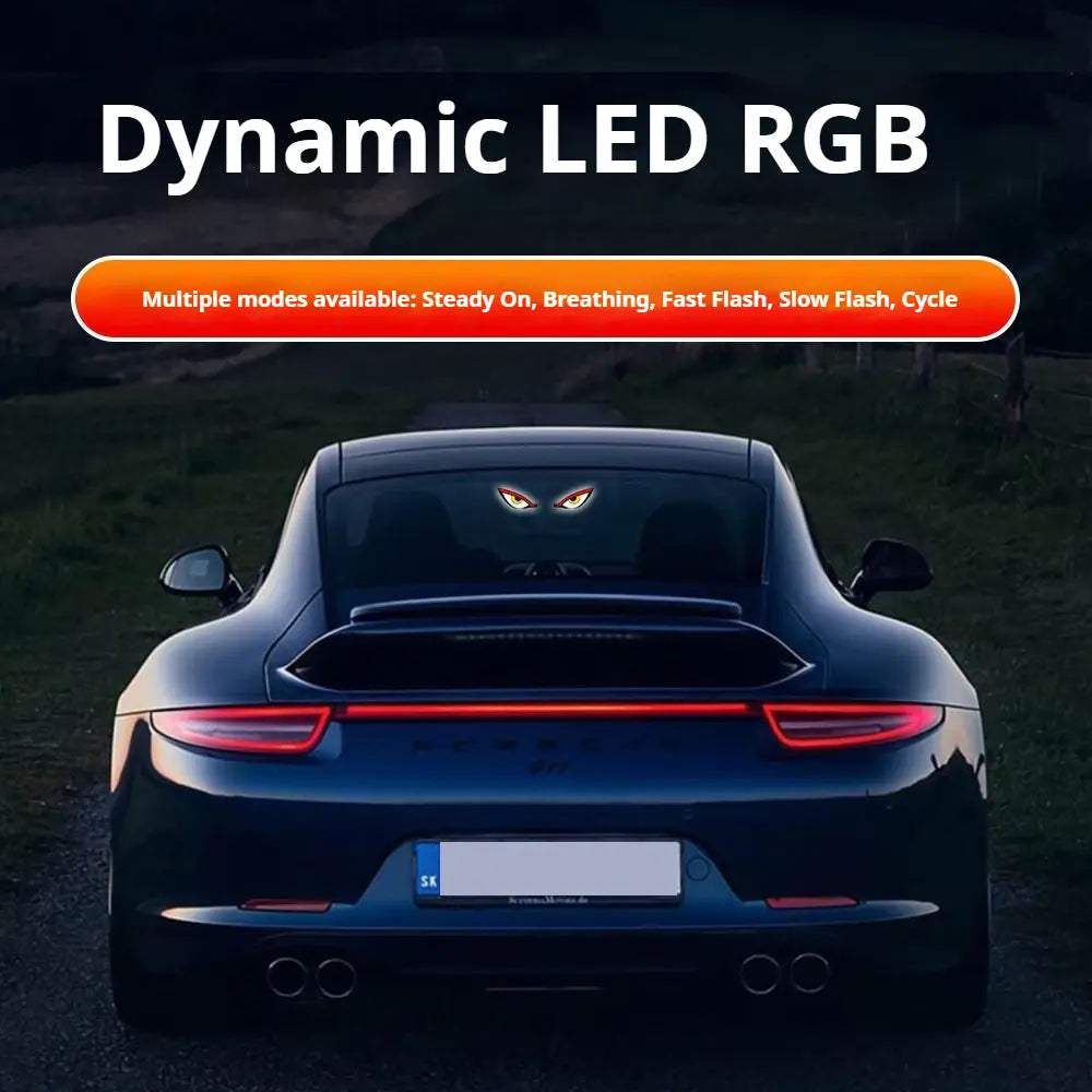 🔥 Solar LED Car Eyes – Flashing Windshield Light