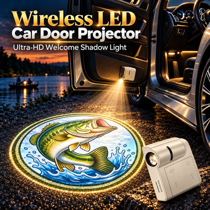 🐟 Night Fishing Car Door Logo Projector Light