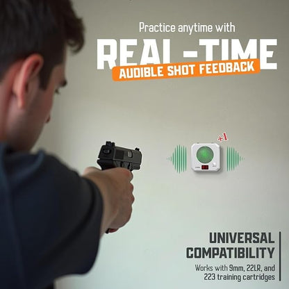 Digital Steel Laser Training Target，Real-Time Visual & Audible Feedback for Dry-Fire Practice.