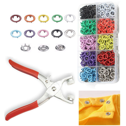 🔥HOT SALE 49% OFF✨100 pcs Invisible Colored Metal Buckle & Manual Pressure Pliers Kit