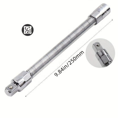 1/2 Inch 35cm Multifunctional Socket Wrench Set - 3 Bendable Shafts
