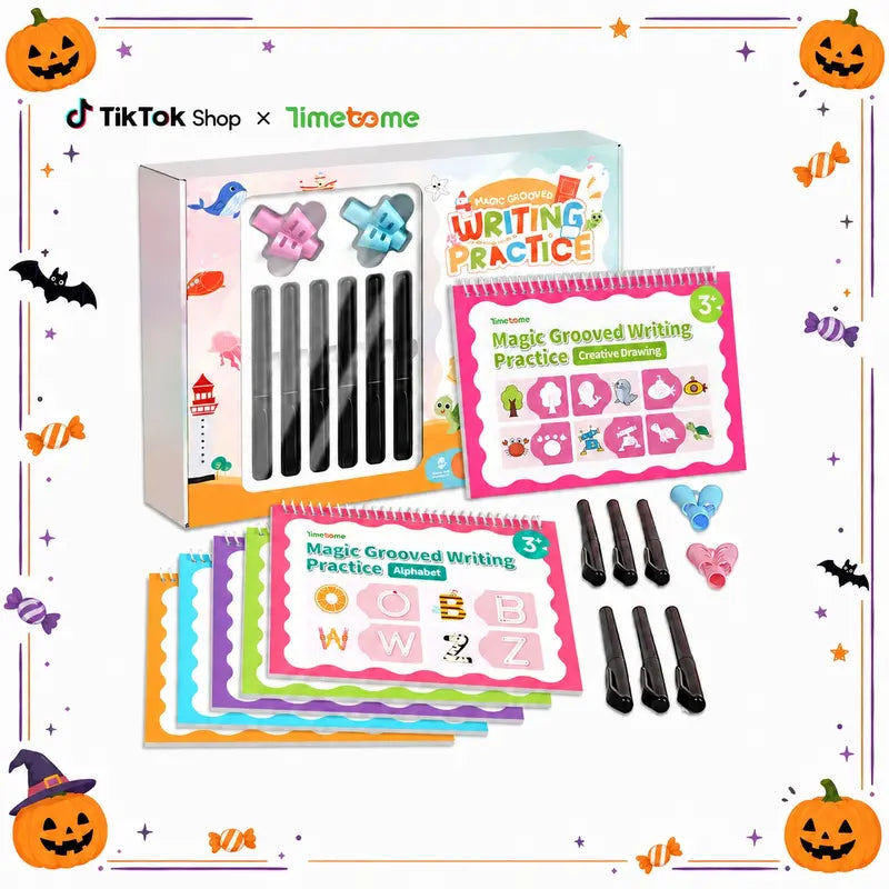 Reusable Grooved Handwriting Workbook for Kids