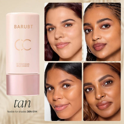 Summer skin essentials — — - CC color-correcting tinted serum + creaseless SPF 30 mineral setting powder