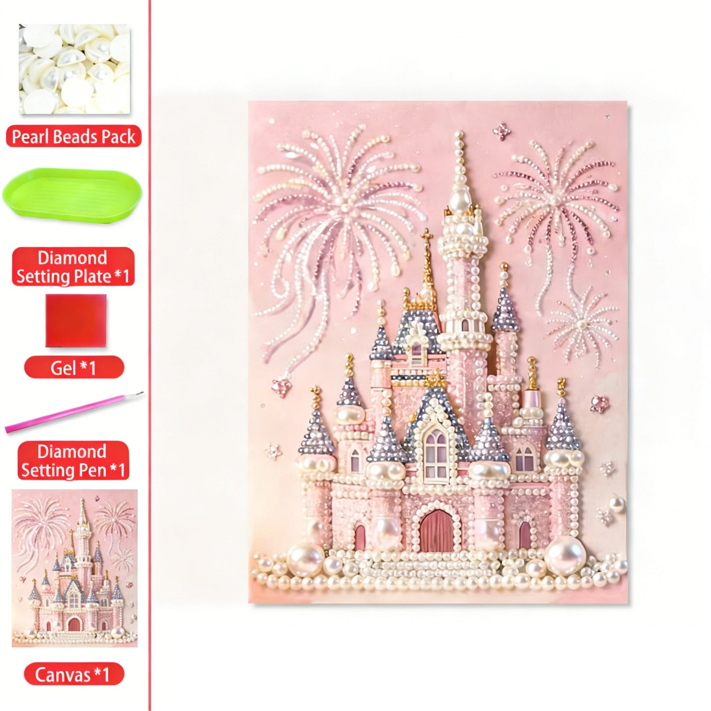 ⚡️Buy 2 Free Shipping🏰✨DIY Beaded Art Kit - Castle Pearl Painting
