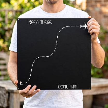 🌍✈️ Been There, Done That – Travel Magnet Display Board 🎁