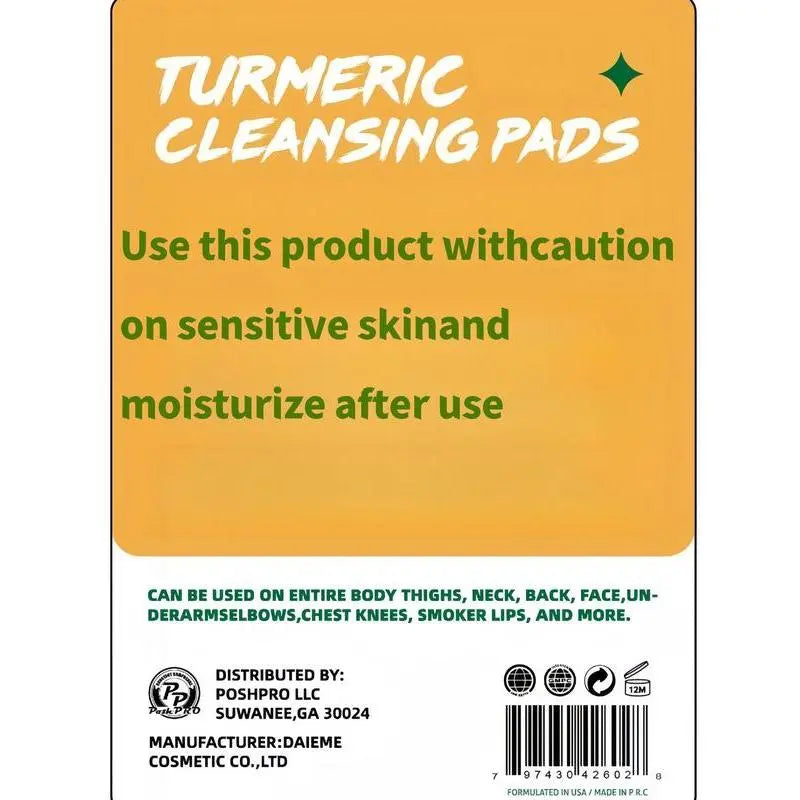 20pcs Turmeric & Kojic Acid Cleansing Pads