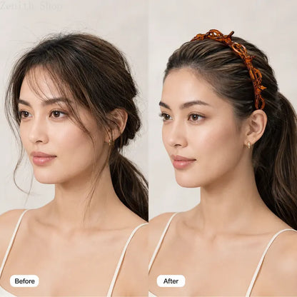 2-Piece Set of Cute Clip Headbands