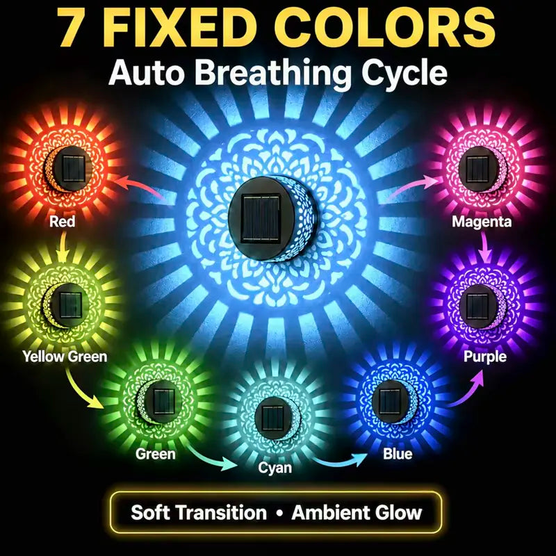 ☀️💡Solar Mandala Wall Lights Outdoor