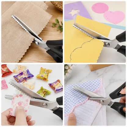 Stainless Steel Zig Zag Pinking Shears with Serrated Teeth
