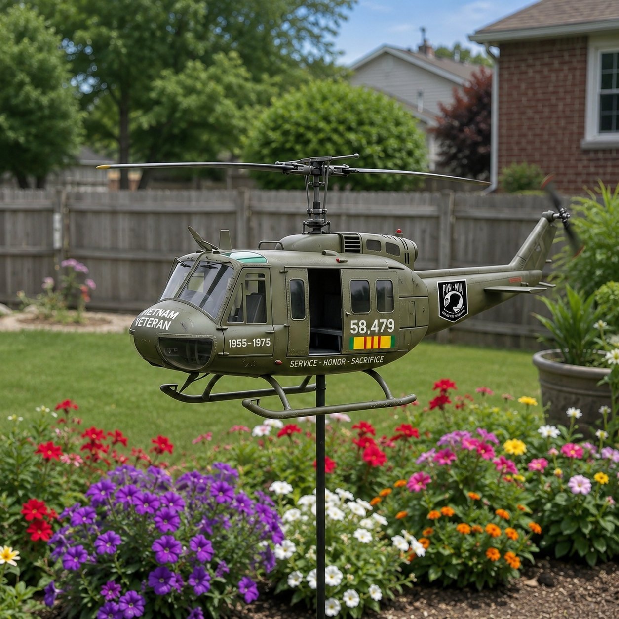 🏆Promo: 49% OFF 🎖️-Vietnam Veteran UH-1 Helicopter Wind Spinner