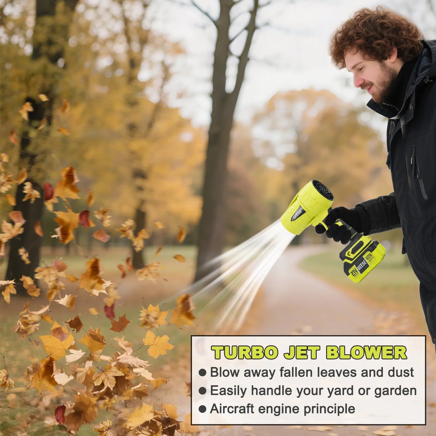 Turbo Jet Blower - Cordless Leaf & Snow Blower