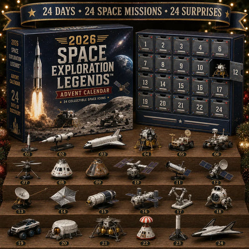 2026 Space Exploration Legends Advent Calendar – 24 Days of Space Missions, 24 Collectible Surprises - 2D flat solid acrylic model