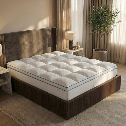 ☁️1000GSM Extra Thick Premium Quilted Mattress Topper